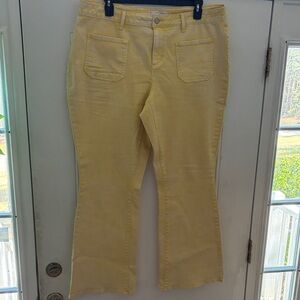 Yellow Flare Jeans size 18W
